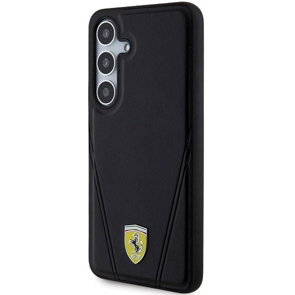 Ferrari Hot Stamp V Lines MagSafe-kasse til Samsung Galaxy S24+ - sort