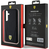 Ferrari Hot Stamp V Lines MagSafe-kasse til Samsung Galaxy S24+ - sort