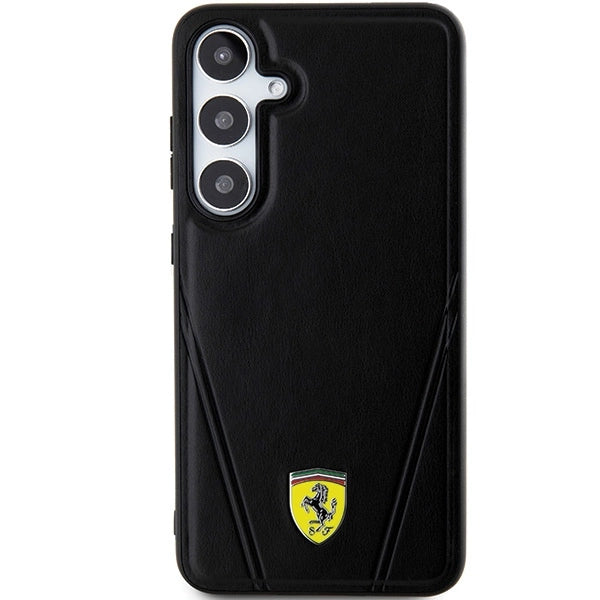 Ferrari Hot Stamp V Lines MagSafe-kasse til Samsung Galaxy S24 - sort
