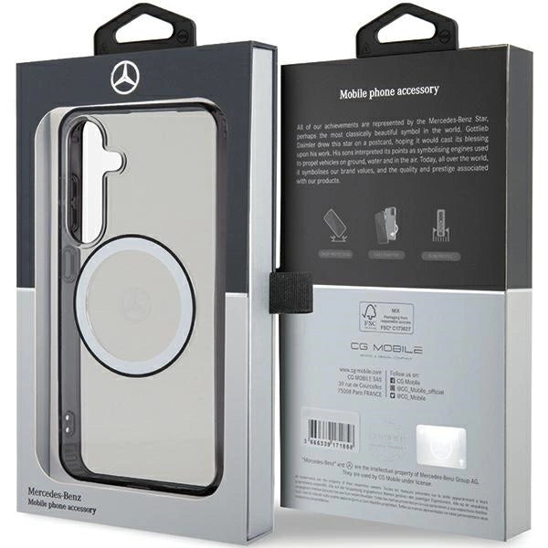 Mercedes Printed Logo MagSafe-kasse til Samsung Galaxy S24 - gennemsigtig