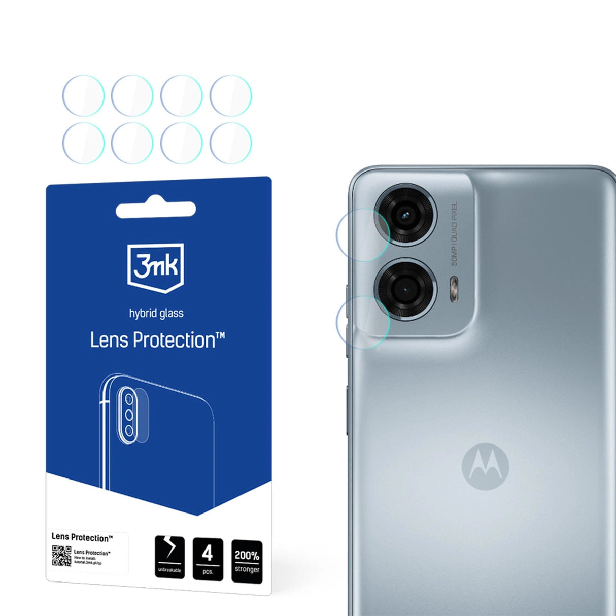 3mk Lens ProtectionTM hybrid kamera glas til Motorola Moto G24 Power