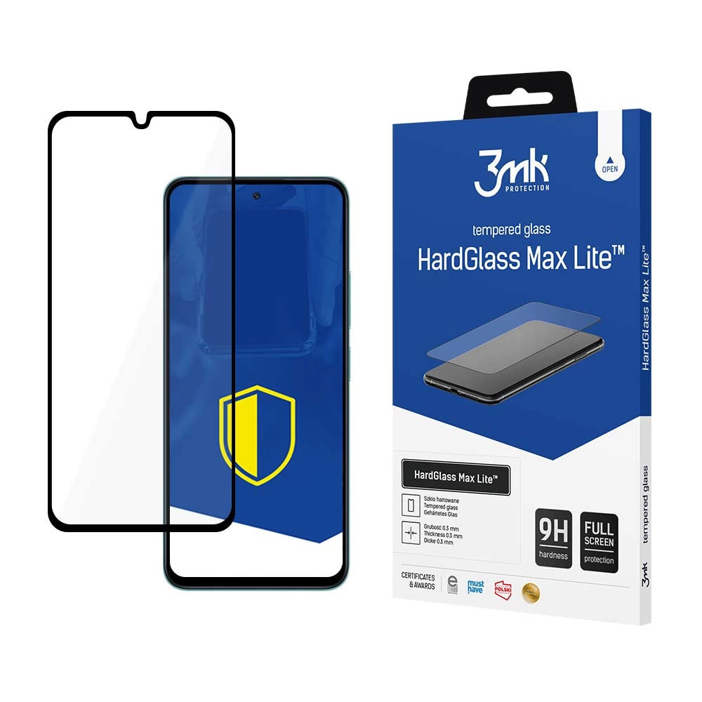 9H 3mk HardGlass Max LiteTM glas på Poco M6 5G