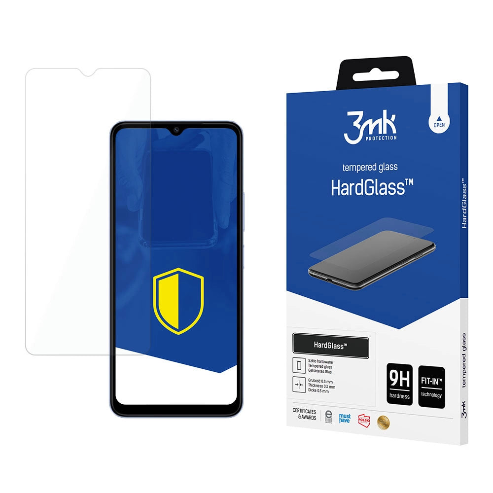 Hærdet glas 9H 3mk HardGlassTM til Xiaomi Redmi A3