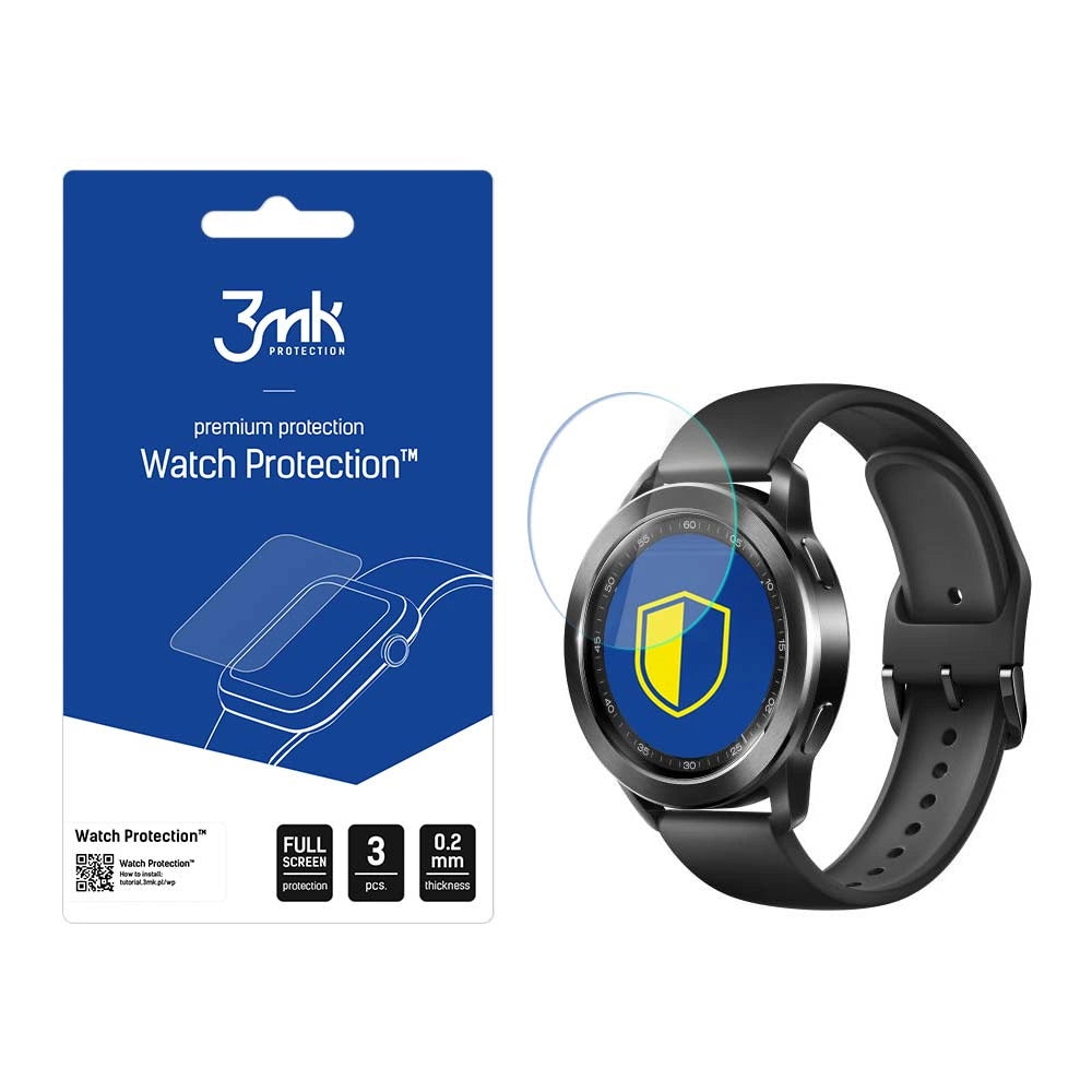 3mk Watch ProtectionTM hybrid glas v. FlexibleGlass Lite på Xiaomi Watch S3