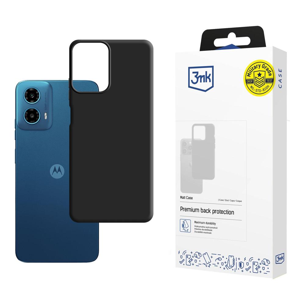 3mk Matt Case til Motorola Moto G34 5G - sort