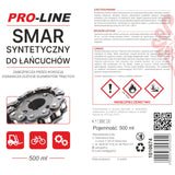 Syntetisk kæde smøremiddel PRO-LINE spray 500 ml