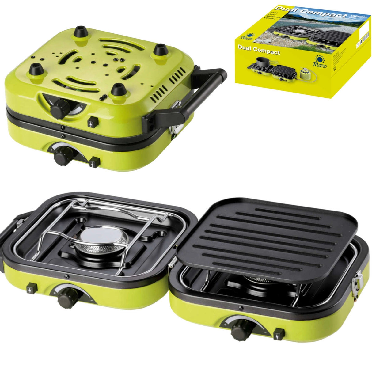DUAL COMPACT + GRILL dobbelt campingovn