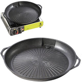 Grillgrill og grillpande til gaskampeovn og grill