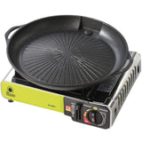 Grillgrill og grillpande til gaskampeovn og grill