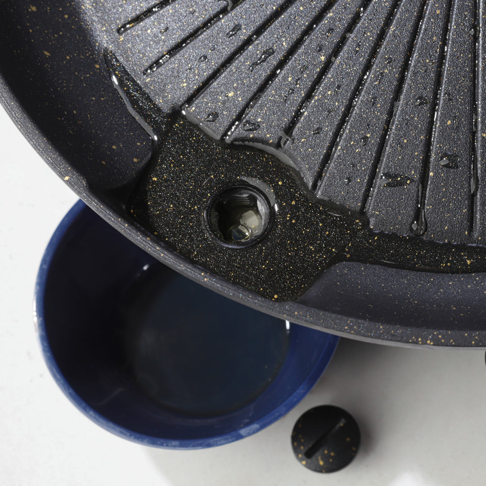 Grillgrill og grillpande til gaskampeovn og grill