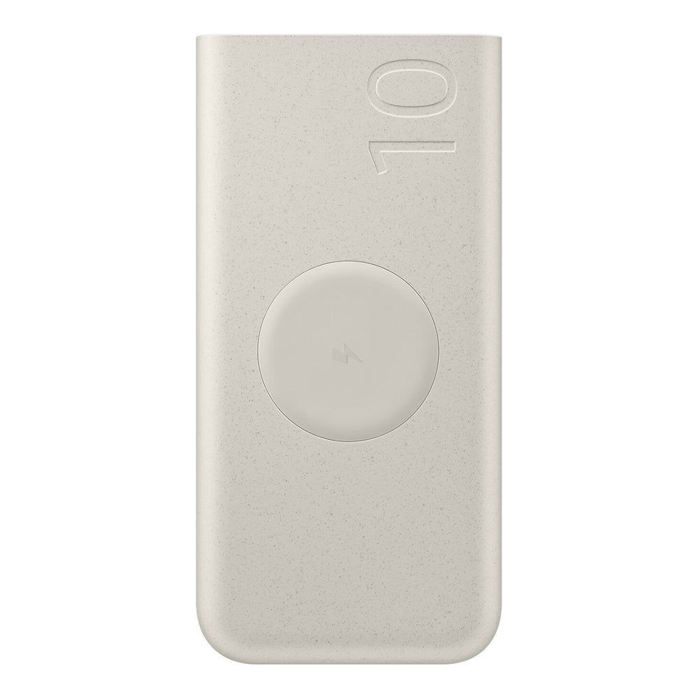 Powerbank Samsung EB-U2510XUEGEU induktiv 10000 mAh 2x USB-C 25W SFC - beige