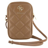 Guess Zip Quilted 4G taske - brun