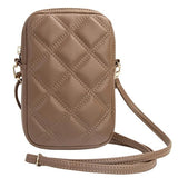Guess Zip Quilted 4G taske - brun