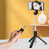 Selfie stick WRY1S telescopic tripod 0.7m for phone - black