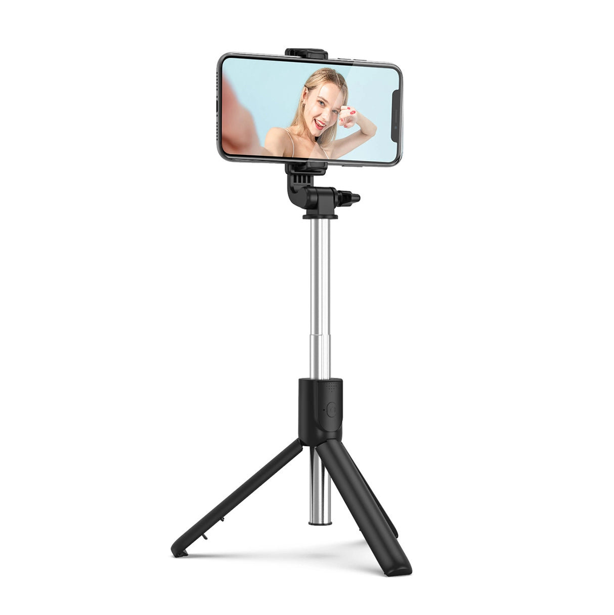 Selfie stick WRY1S teleskopisk stativ 0,7m til telefon - sort