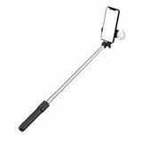 Selfie stick WR1YXS teleskopisk stativ 0,71 m med rund lampe - sort