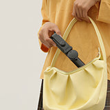 Selfie stick WH1YXS teleskopisk stativ 1m med rund lampe og telefonholder - sort