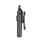 Selfie stick WC13YDS teleskopisk stativ 1,3 m med dobbelt lampe og telefonholder - sort