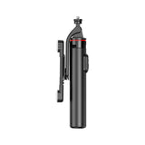 Selfie stick WC13YDS telescopic tripod 1.3m with double lamp and phone holder - black