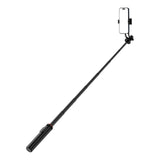 Selfie-stick WC1Y2S 1,3-meters teleskopisk stativ af aluminiumlegering med telefonholder - sort