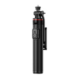 Selfie-stick WC1Y2S 1,3-meters teleskopisk stativ af aluminiumlegering med telefonholder - sort