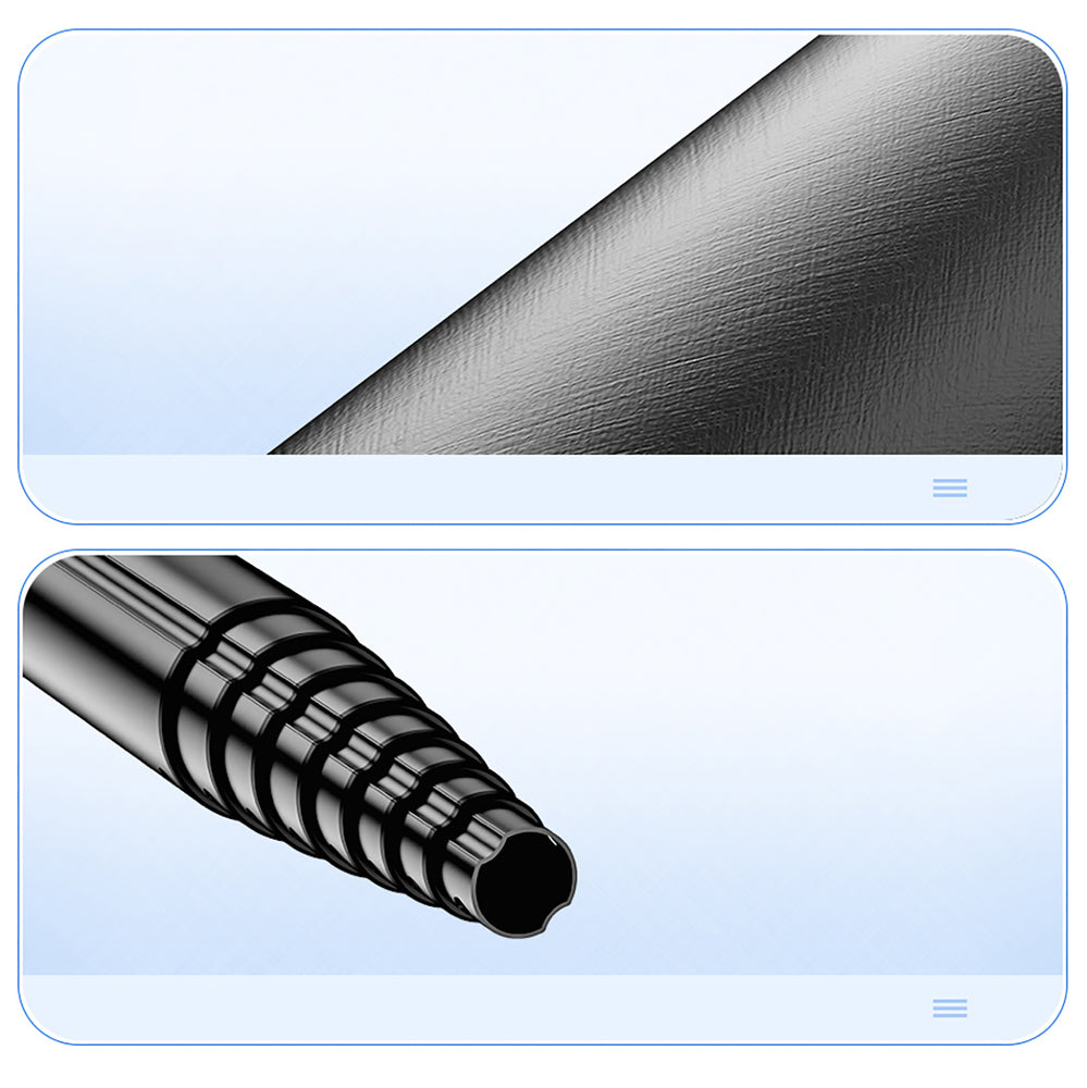 Selfie-stick WC1Y2S 1,3-meters teleskopisk stativ af aluminiumlegering med telefonholder - sort