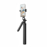 Selfie-stick WH181-Y1S 1,75 m teleskopisk stativ af aluminiumlegering med telefonholder - sort
