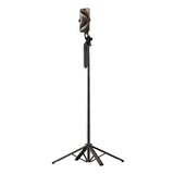 Selfie-stick WH181-Y1S 1,75 m teleskopisk stativ af aluminiumlegering med telefonholder - sort