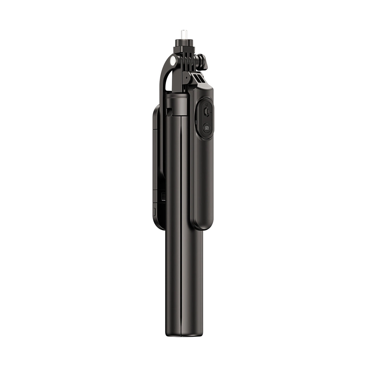 Selfie-stick WH181D-Y1S 1,75 m teleskopisk stativ af aluminiumlegering med dobbelt lampe og telefonholder - sort