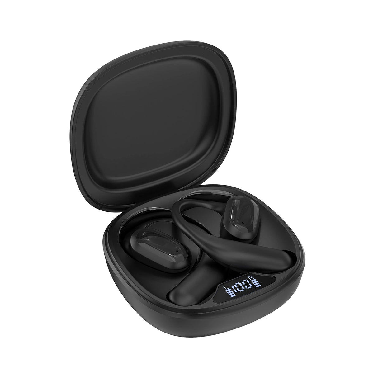 Choetech OWS trådløse TWS Bluetooth 5.3 hovedtelefoner - sort