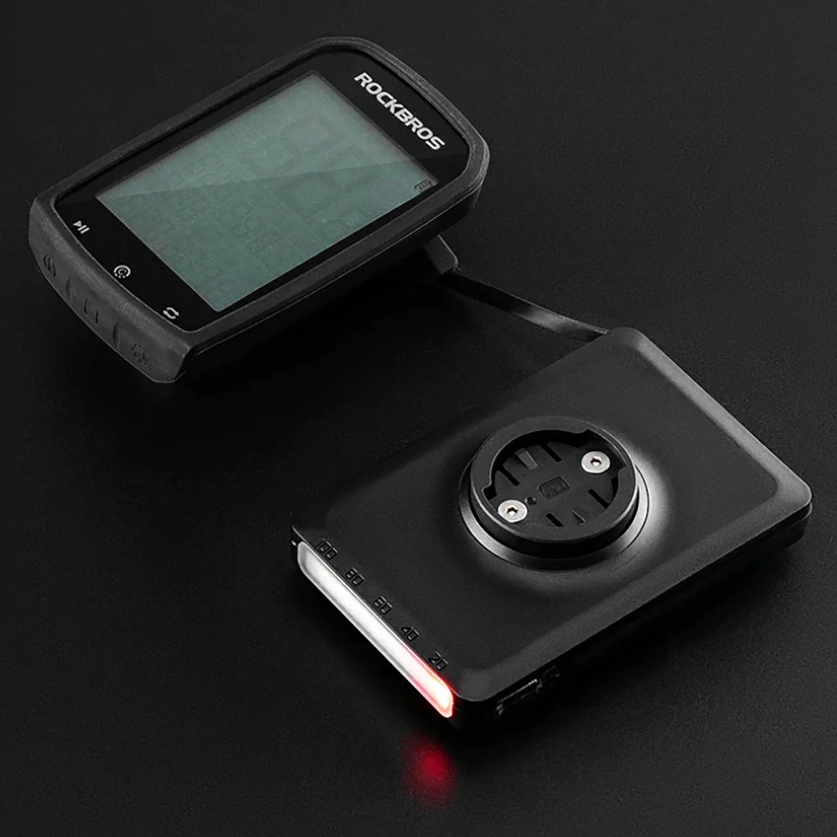 Rockbros JP008 frontcykel lys til tæller med power bank 5000mAh 150lm IPX6 - sort