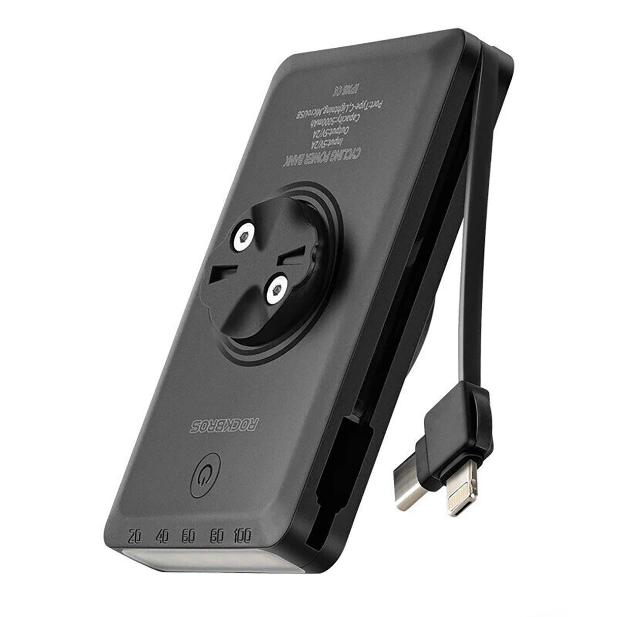 Rockbros JP008 frontcykel lys til tæller med power bank 5000mAh 150lm IPX6 - sort