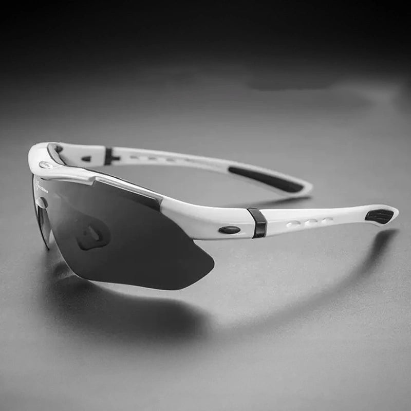 Rockbros 10002 polariserende cykelbriller - hvid