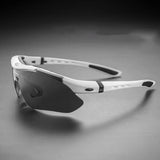 Rockbros 10002 polariserende cykelbriller - hvid