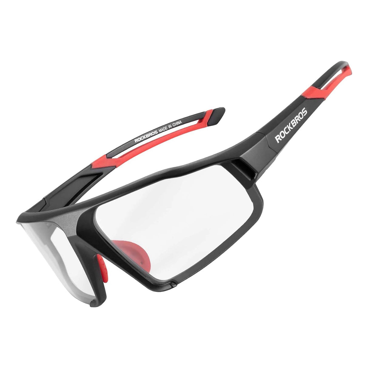 Rockbros SP216BK fotokromiske UV400 cykelbriller - sorte og røde