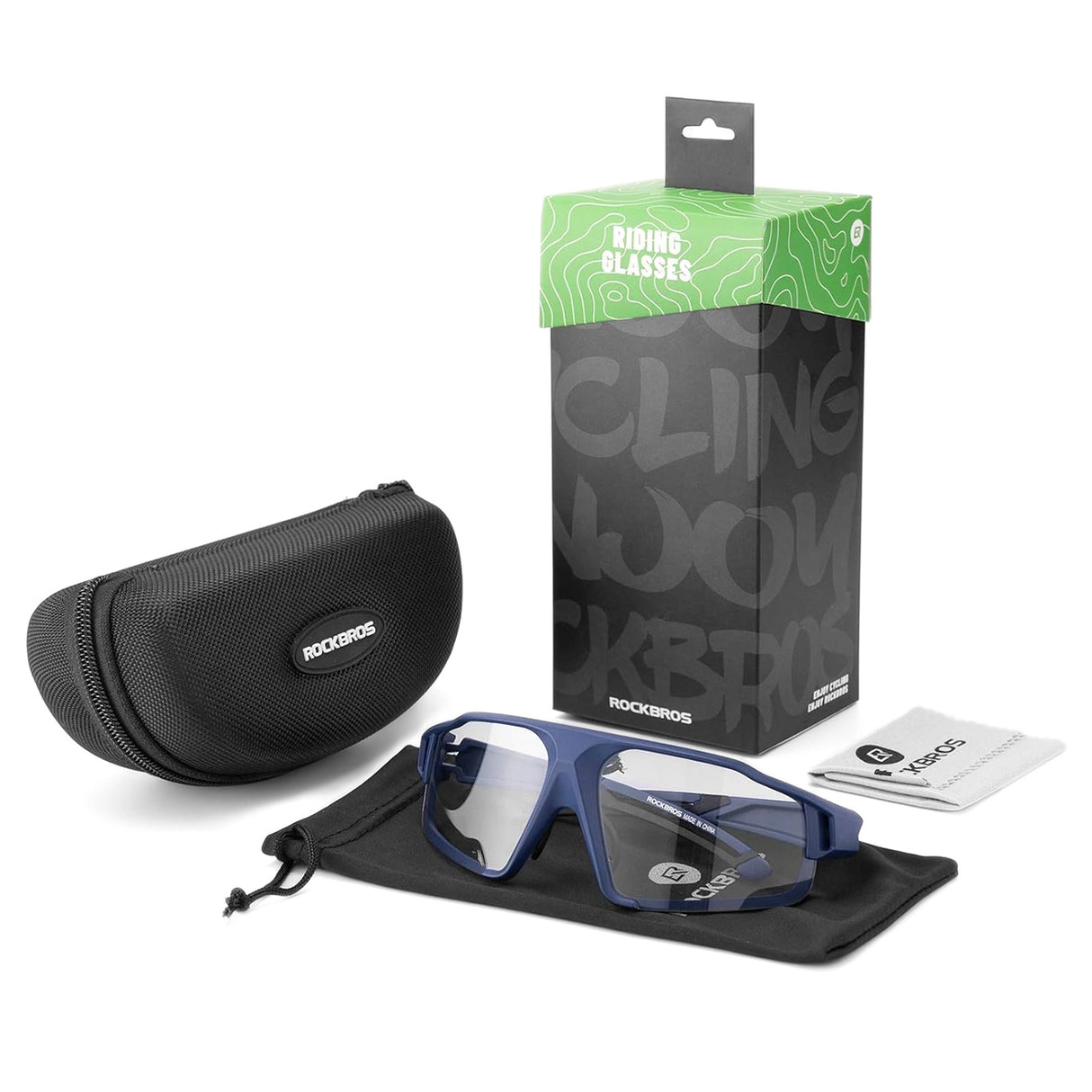 Rockbros SP216BL fotokromiske UV400 cykelbriller - blå