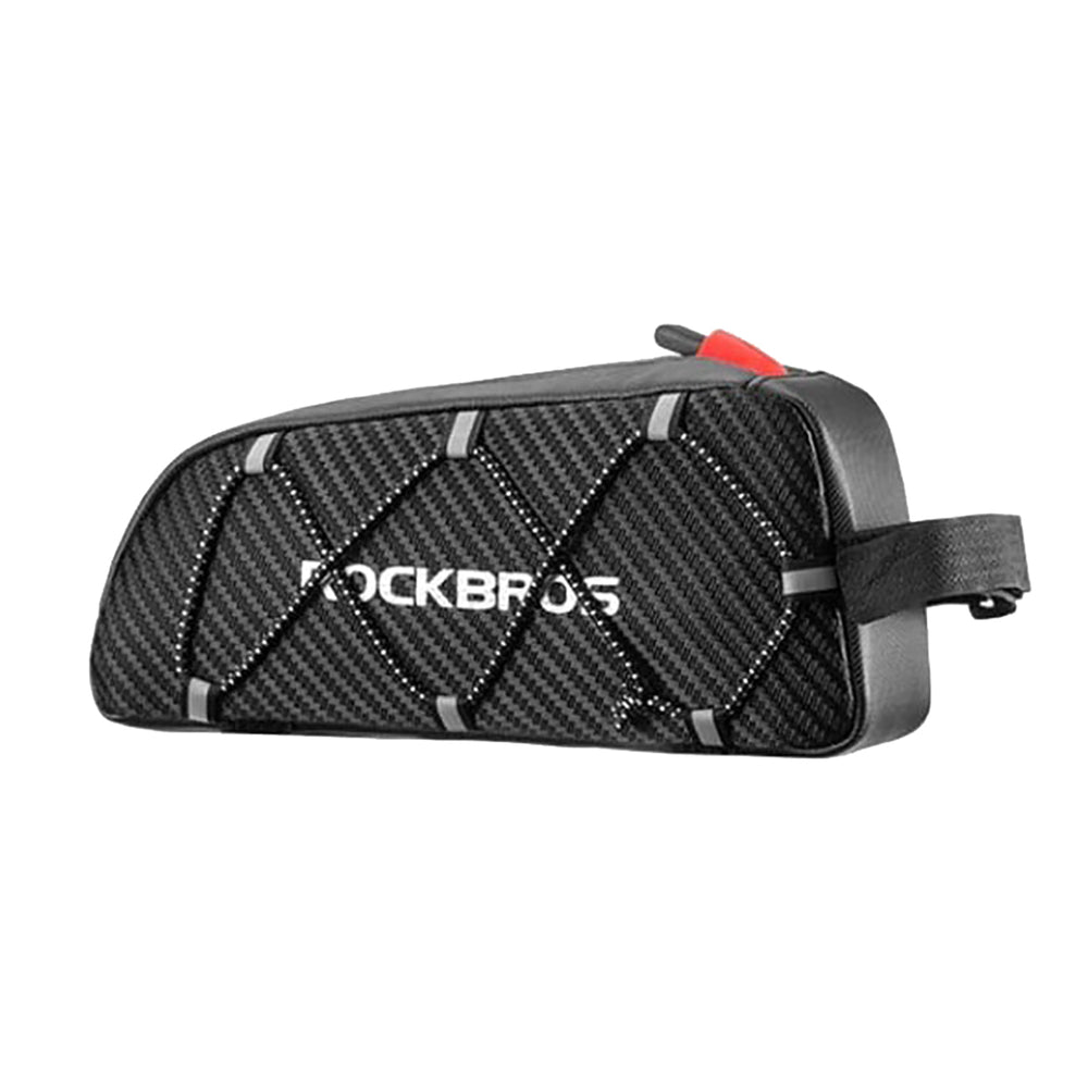 Rockbros 039BK cykelrammesæk 1 l med fletning - sort