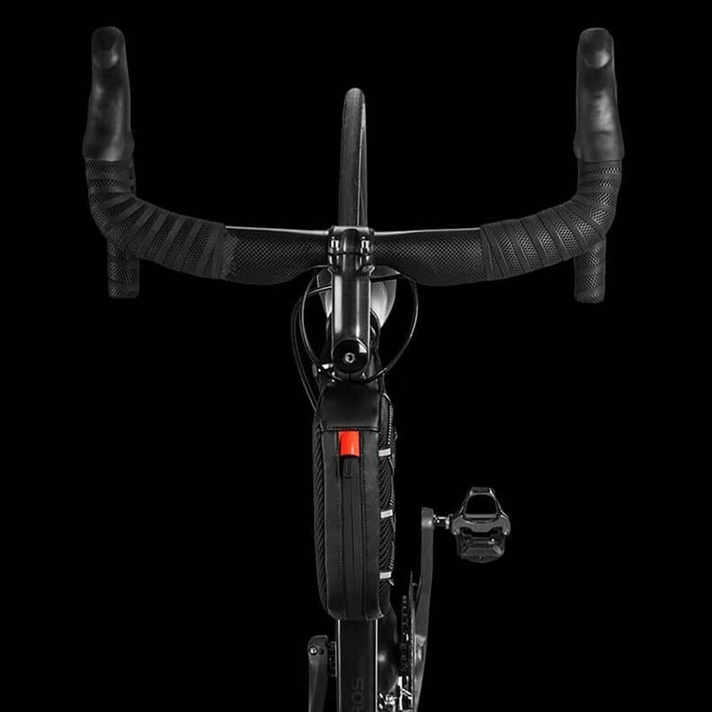 Rockbros 039BK cykelrammesæk 1 l med fletning - sort