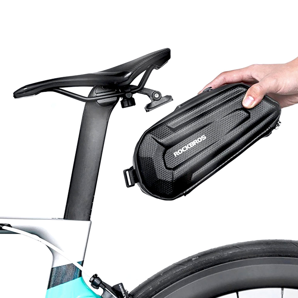 Rockbros B69 cykel sadel taske 1,8 l med let frigivende system - sort