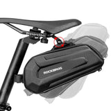 Rockbros B69 cykel sadel taske 1,8 l med let frigivende system - sort