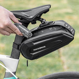 Rockbros B69 cykel sadel taske 1,8 l med let frigivende system - sort