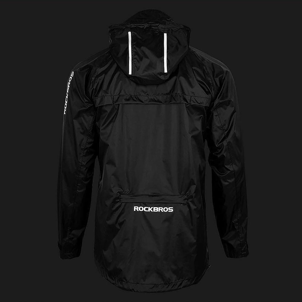 Rockbros YPY013BK4XL regnjakke åndbar vindtæt XXXXL - sort