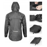 Rockbros YPY013BK4XL Regnjakke åndbar vindtæt XXXXL - sort
