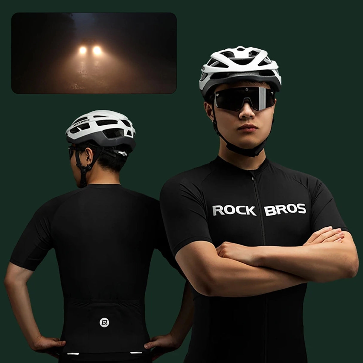 Rockbros cykeltrøje 15120002003 kortærmet L - sort
