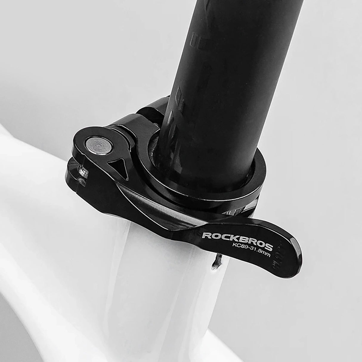 Rockbros 41210092001 clamp til cykelsæde med hurtig løsning - sort