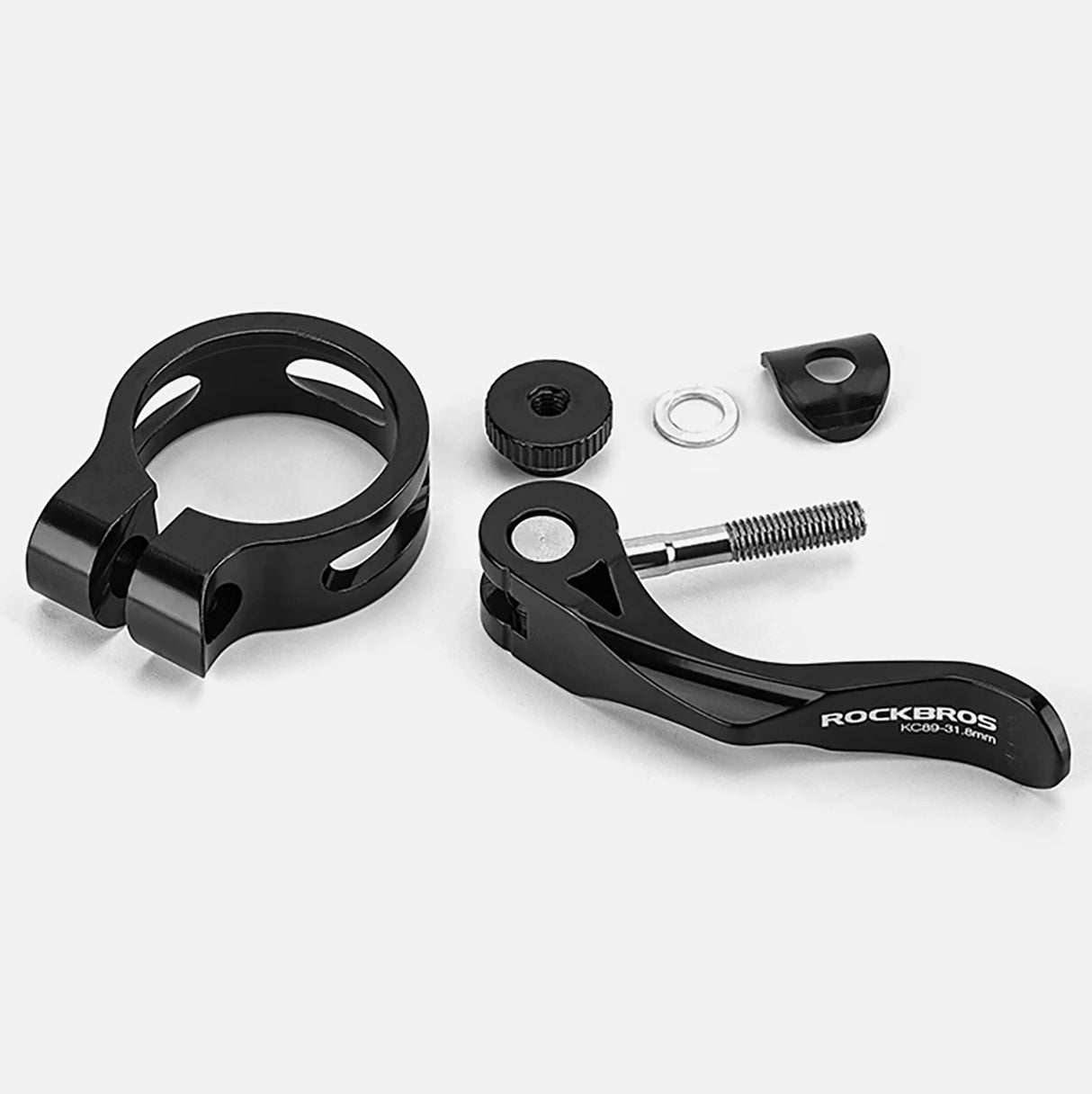 Rockbros 41210092001 clamp til cykelsæde med hurtig løsning - sort