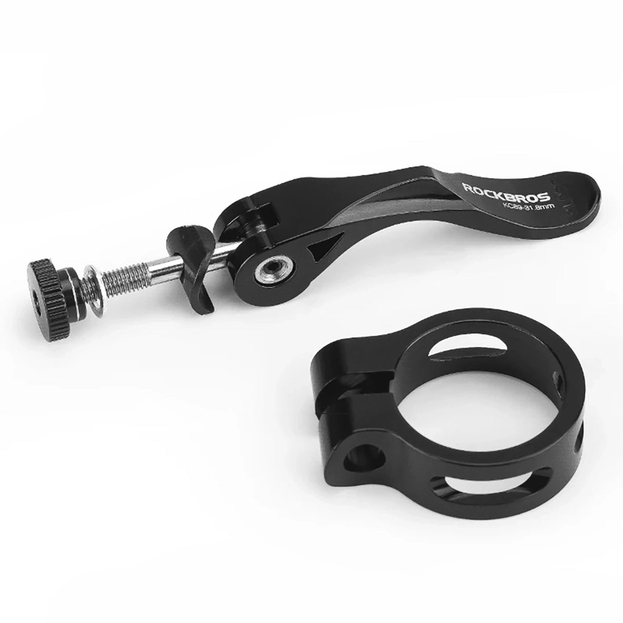 Rockbros 41210092001 clamp til cykelsæde med hurtig løsning - sort