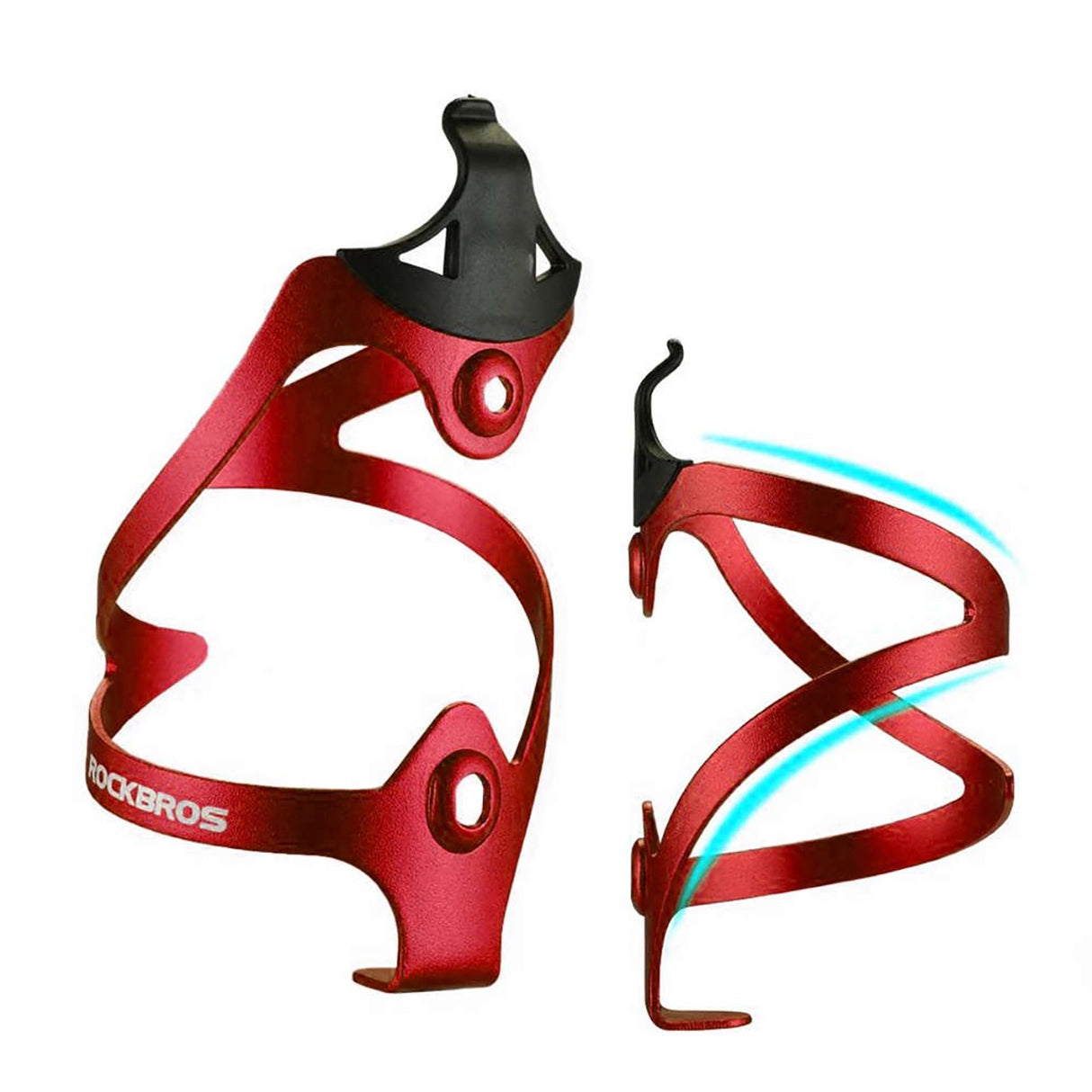 Rockbros 2017-11ARD Aluminium cykel flaskeholder - rød