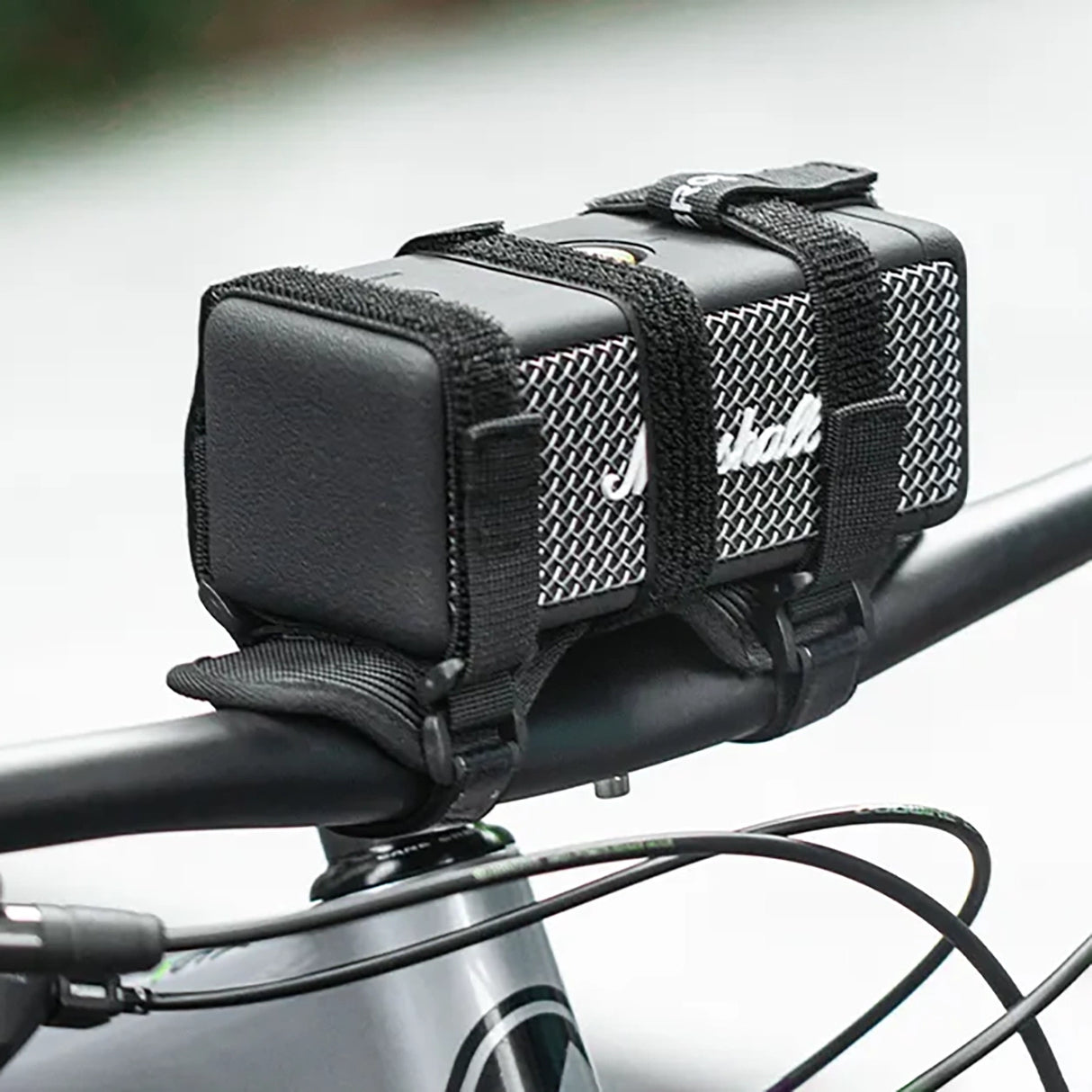 Rockbros 50210064001 cykelrem med velcro til Bluetooth-højttaler eller vandflaske - sort