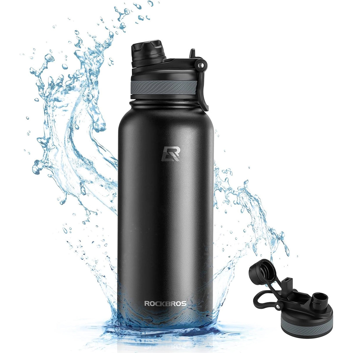 Rockbros 35210029001 termisk flaske til cykeldrikke 550 ml - sort